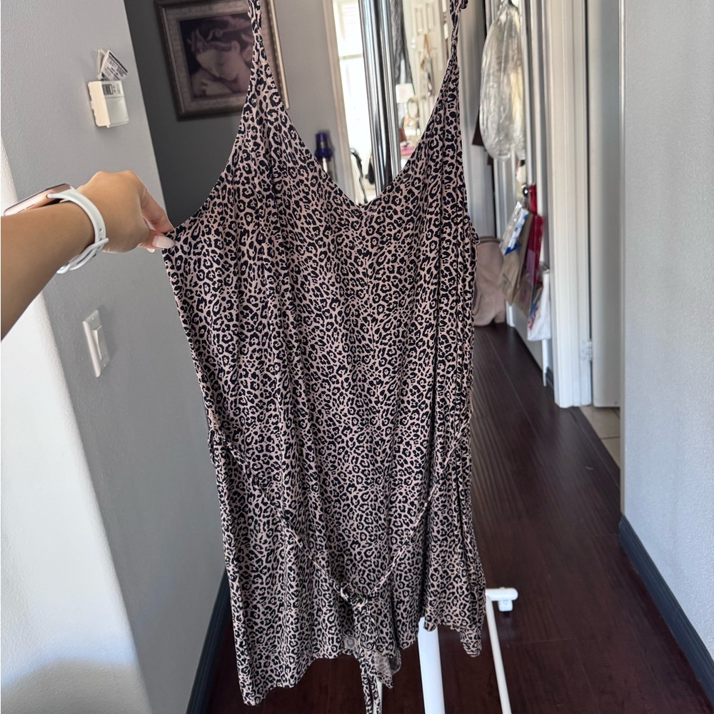 American Eagle Cheetah Leopard Romper